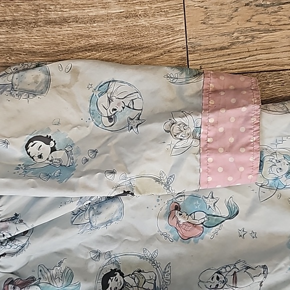 Disney Store Animators reversible jacket kids 7/8 hoodie multicolored print i7 - Picture 2 of 11